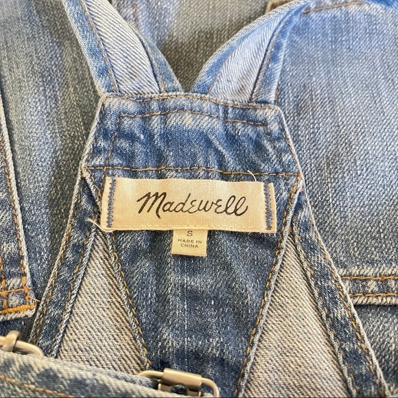 Madewell Adirondack Short Overalls in Isley Wash Size Small - Picture 10 of 11
